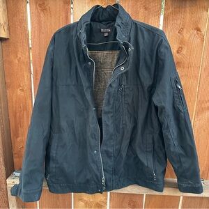 michael kors black microsuede zip up jacket